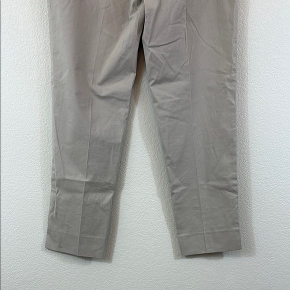 Lafayette 148 Tan Chinos Classic Straight-Leg Pants Size 10 - Picture 6 of 10